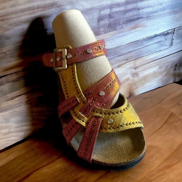 Euro Wellness Balance Leather Sandals Women’s Size 7 NWOT Boho Earthtone… - Picture 5 of 9